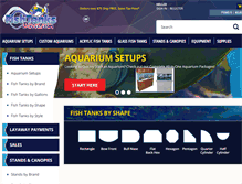 Tablet Screenshot of fishtanksdirect.com